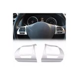Yıldıztuning Vw Jetta 2012-2014 Direksiyon Tuş Çerçevesi Plastik Gümüş Gri