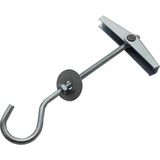 Yıldrım - Paraşüt Dubel Metal Kancalı Civatalı 11CM Katlanır Kanatlı Dubel Alçıpan Uzun Boy Kanca 5 Adet