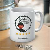 Yılın En Yetenekli Askeri Temalı Kişiye Özel Isimli Seramik Kupa Bardak - 001 - Beyaz