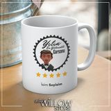 Yılın En Yetenekli Garsonu Temalı Kişiye Özel Isimli Seramik Kupa Bardak - 001 - Beyaz