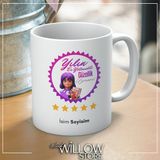 Yılın En Yetenekli Güzellik Uzmanı Temalı Kişiye Özel Isimli Seramik Kupa Bardak - 001 - Beyaz