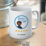 Yılın En Yetenekli Spikeri Temalı Kişiye Özel Isimli Seramik Kupa Bardak - 001 - Beyaz