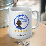 Yılın En Yetenekli Yazılımcısı Temalı Kişiye Özel Isimli Seramik Kupa Bardak - 001 - Beyaz
