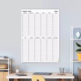 Yıllık Planlayıcı, Aylık Planlayıcı, 2026 Duvar Takvimi, Siyah Beyaz, Sade Minimalist Fonksiyonel - Boyut