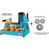 Yılmaz Makina Yılmaz Km 212 Alüminyum Orta Kayıt Alıştırma Makinesi Portatif+König Kertme Bıçak Takımı