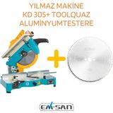 Yılmaz Makine Kd 305 Portatif Dereceli Kesme Makinesi (230V 1p)+Toolquaz Aluminyum Testere - TOOLQUAZ ALM