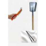 Yılmaz Nargile Kömür Maşası + Spatulalı Tel Fırça+ Köz Küreği -Köz Maşası Soba Maşası 50 Cm-Tel Fırça- Ateş Küreği,kömür Maşası- Köz Maşası