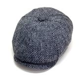 Yılmazel 8 Parça Erkek Kasket Peaky Blinders Newsboy Wool Cap Ivy Ascot (Beyaz Noktalı)