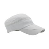 Yılmazel Yazlık Fermuarlı Tenis/Golf Şapkası Beyaz Unisex UPF 50+ Güneş Korumalı Vizör