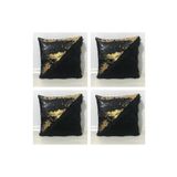 YILMAZHOME 4’lü Pullu Peluş Üçgen Kırlent Kılıfı