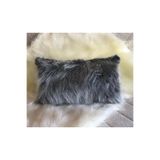 YILMAZHOME Peluş Dikdörtgen Kırlent Kılıfı - Gri