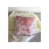 YILMAZHOME Peluş Kırlent Kılıfı - Pudra Renk