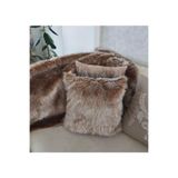 YILMAZHOME Peluş Kırlent Kılıfı - Vizon