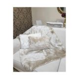 YILMAZHOME Peluş Koltuk Şalı - Kemik