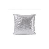 YILMAZHOME Pullu Kırlent Kılıfı- (gümüş-43x43 Ölçü)