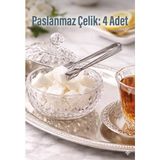 Yılmazlar 4'lü Küp Şeker Maşası Paslanmaz Çelik - Inox