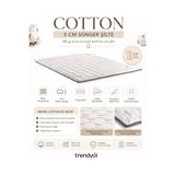 YILTEX COLECTİON Cotton 5cm Sünger Şilte 80x200 Yatak Pedi Topper Yer Yatağı