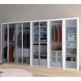 Yılwood Özel Seri Alüminyum Çerçeve Kapaklı Camlı 410/230 CM (PARLAK BEYAZ)