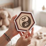 Yin Yang Eril ve Dişil Enerji Tasarımlı Modern Dekoratif Obje, Estetik ve Şık Bir Hediye 10x10 cm