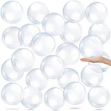 Yinder 24 Adet Şişirilebilir Şeffaf Plaj Topu Mini Plaj Topları Şişirilebilir Şeffaf Balonlar Şeffaf Yüzme Havuzu Parti Topu Yaz Plaj Parti Favori ve Havuz için, 15 cm
