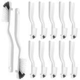 Yinkin 12 adet mutfak fırçalama fırçası toplu lavabo banyo fırçası kenar köşe temizleme fırçası dik açı Mini harç fırçası ev bulaşık makinesi fayans hatları pencere izi sert kıllarla derin temizlik