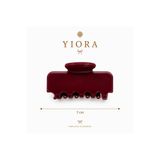 yiora İthal Seri Premium Kemik Asetat Kaymaz/İz Yapmaz/Güçlü Tutuş Mandal Toka 7cm