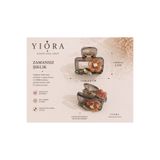 yiora Premium Seri Kristal Taşlı Seramik Çiçek İthal Mandal Toka 5cm