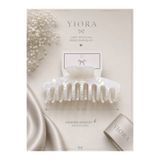 yiora Premium Seri Lüks Kemik Hologramlı Büyük Boy XL Kaydırmaz Mandal Toka 11 cm