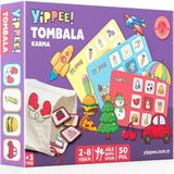 YİPPEE Yılbaşı Çocuk Tombala Oyunu - Çocuklar İçin Yeni Yıl Temalı Eğitici Eşleştirme Oyunu - Yılbaşı Hediyesi | 8 Tabla 50 Pul Bez Kese