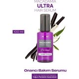 Yıpranmış Kuru Saçları Parlatan Onarıcı Serum Kundal Macadamia Ultra Hair Serum 100ML (Amber Vanilla) - Şeffaf