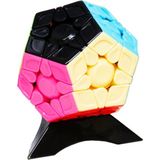 Yj Mgc Megaminx Etiketsiz Hız Küpü Manyetik Megaminx Çıkartmasız Küp - Çok Renkli