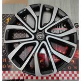 Yk 16 Inç Toyota Corolla / Yaris / Auris / Avensis Uyumlu Jant Kapağı 4'lü Takım Amblem Hediyeli