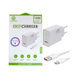 Yk Design YK-SR69 120W USB Şarj Başlığı ve Usb-Typec Kablo - Beyaz