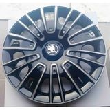 Yk Skoda Octavia / Fabia/ Superb / Favorit Uyumlu 16 Inç Jant Kapağı 4'lü Takım Amblem Hediyeli
