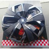 Yk Skoda Octavia / Favorit / Fabia / Superb / Rapid Uyumlu 14 Inç Krom Çıtalı Jant Kapağı 4'lü Takım Amblem Hediyeli