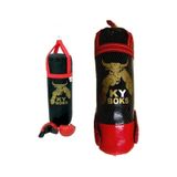 Yk Store Büyük Boy Çocuk Boks Kum Torbası Ve Eldiveni Seti 60 CM Çok Renkli