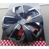 Yk Volkswagen Polo / Golf / Jetta Uyumlu 15 Inç Krom Çıtalı Jant Kapağı 4'lü Takım Amblem Hediyeli