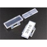 YKA 30x10 mm Kablo Etiketi 100 Adet Şeffaf Malzeme ile Etkili Kablo Yönetimi - Yok