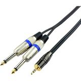 YKA Bilgisayar-Amfi 3.5 mm Stereo 2x6.3 mm Kablo 5 Metre