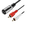 YKA Xlr Erkek -2 Rca Erkek Kablo 3 Metre