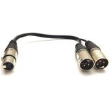 YKA Xlr Y Kablo (1 Dişi-2 Erkek) Dayanıklı Malzeme ile Uzun Süreli Kullanım için İdeal