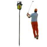 YKI Golf Monopod Özçekim Çubuğu, Salıncak Eğitim Yardımı için Golf Telefon Tutacağı, Golf Salıncak Kaydı için Taşınabilir Telefon Spike Stake, Golf Swing Telefon Kamera Direği Standı