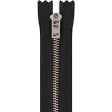 YKK Metal T5 75 cm Nikel Separe Fermuar Dayanıklı Malzeme Özellikleri ile Siyah Renk