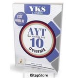 YKS 2. Oturum AYT 10 Deneme Eşit Ağırlık Öğrencileri İçin Ali Çiper Pelikan Tıp Teknik Yayınları