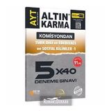 Yks Ayt Komisyondan Türk Dili Ve Edebiyatı Sosyal Bilimler 1 5x40 Deneme Video Çözümlü-Altın Karma Yayınları
