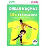 YKS TYT Ondan Kaçmaz 10 lu Denemesi Türkçe Temel Matematik Kültür Yayıncılık - Kültür Yayınları Komisyon