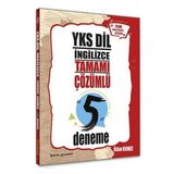 YKSDİL İngilizce Tamamı Çözümlü 5 Deneme Tercih Akademi Yayınları