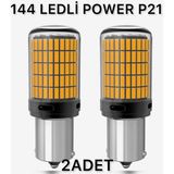 Ylc P21W BA15S Tek Duy Turuncu LED Gündüz Park Sinyal Ampulü Lambası 2 Adet Düşük Güç Tüketimi ile