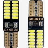 YLC T10 Led Dipsiz W5w Canbus 24 Ledli Beyaz Park Plaka Ampul 2 Adet