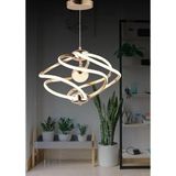 Yldrm Ld 032 Model Krom 3 Renkli Salon ve Oturma Odası Için Ideal Alüminyum Avize, 45X70 - Beyaz -Sarı - Gün Işığı